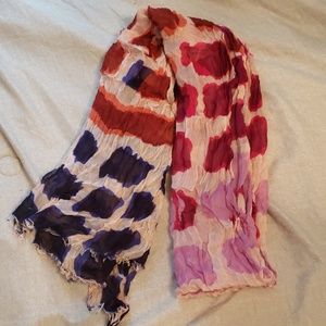 Graphic Pink Scarf